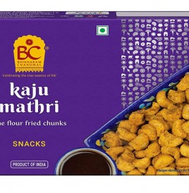 Bhikharam Chandmal Kaju Mathri FIne Flour Fried Chunks   Pack  375 grams